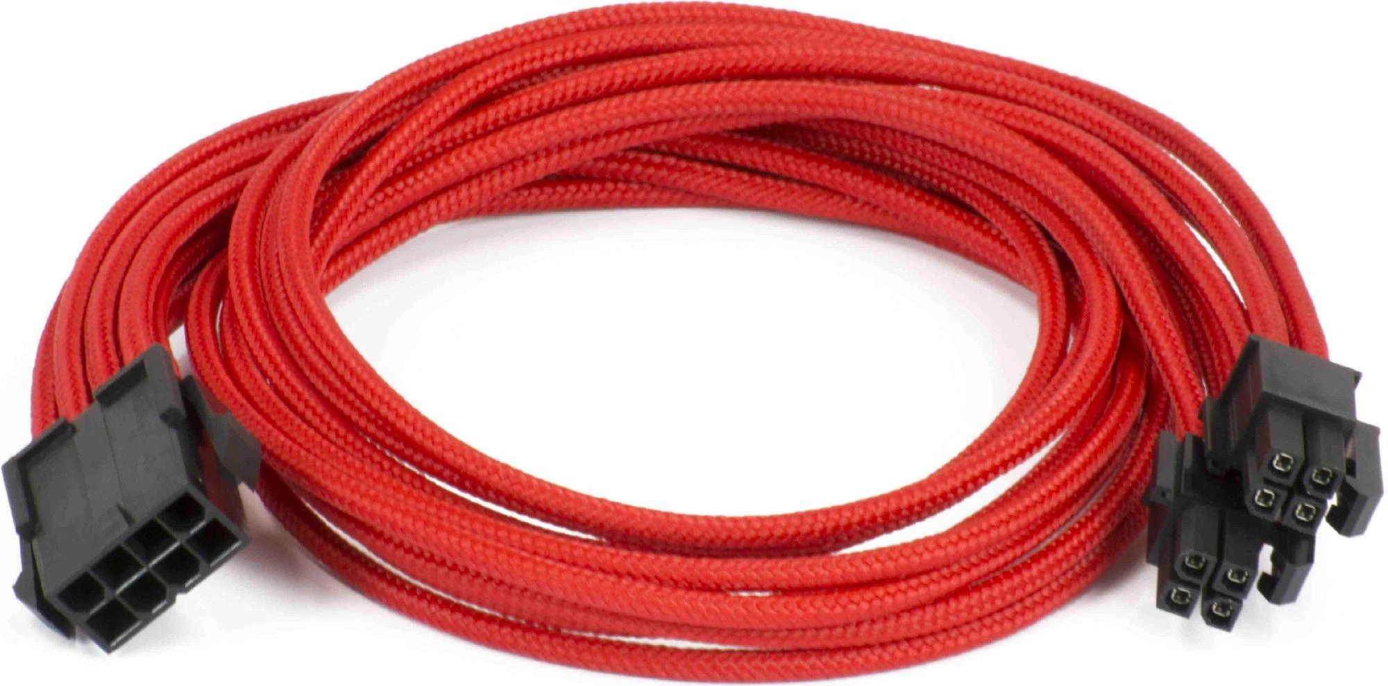 PHANTEKS 8-Pin EPS12V Extension 50cm – sleeved raudonos spalvos