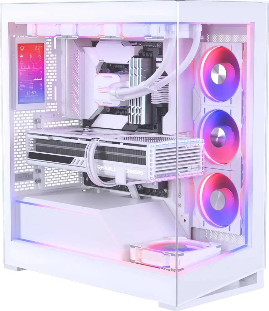 PHANTEKS 5,5″ Hi-Res Ekranas for Cases – baltos splvos
