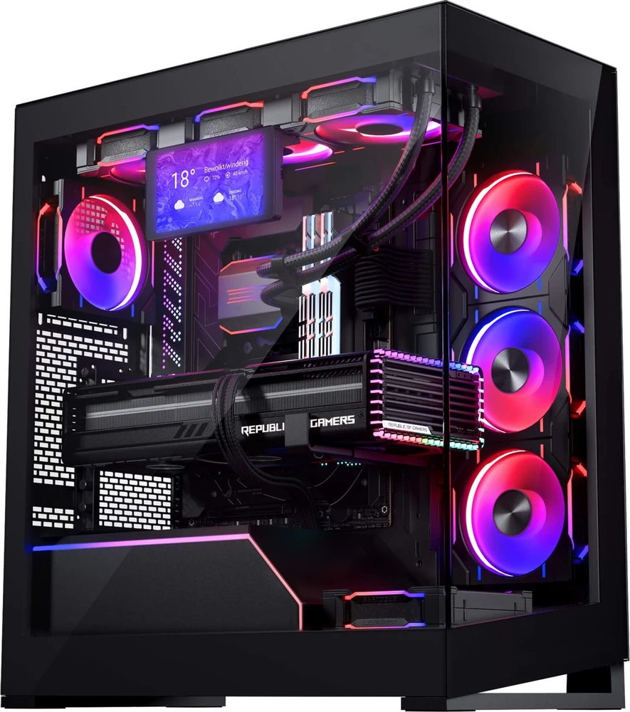 „Phanteks“ PH-HRLCD_BK01 kompiuterio korpuso dalis Universalus LCD skydelio rinkinys