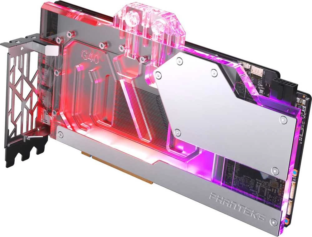PHANTEKS Glacier G40 RTX 4090 vandens blokas su galine plokšte, skirtas MSI, D-RGB & chromas