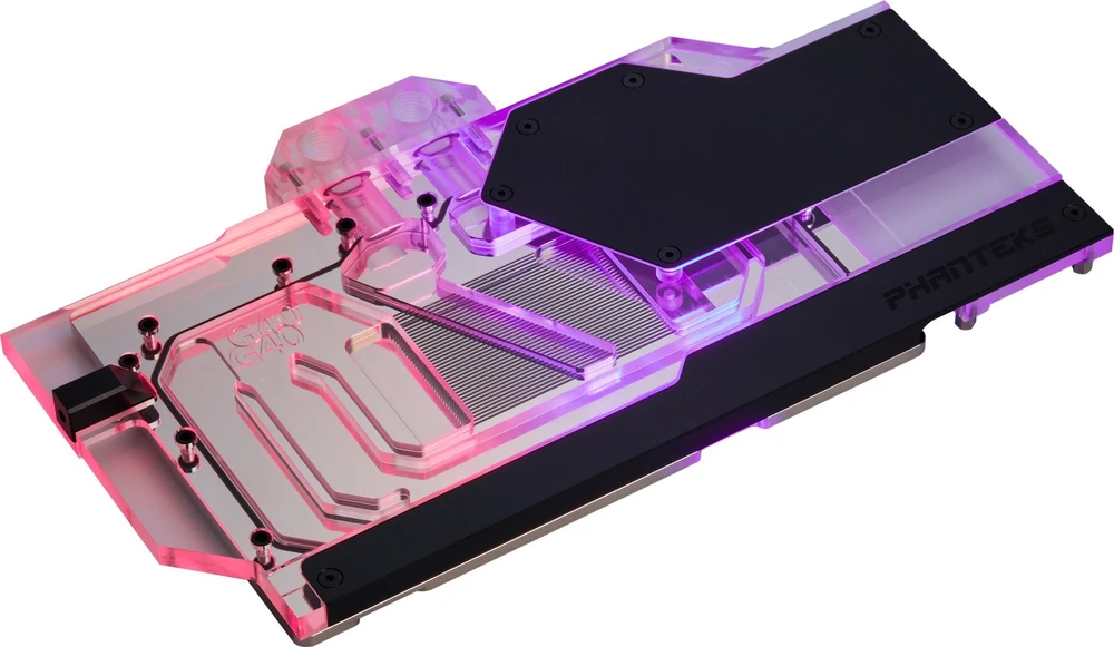 PHANTEKS Glacier G40 RTX 4090 vandens blokas su galine plokšte, skirtas MSI, D-RGB & juodas