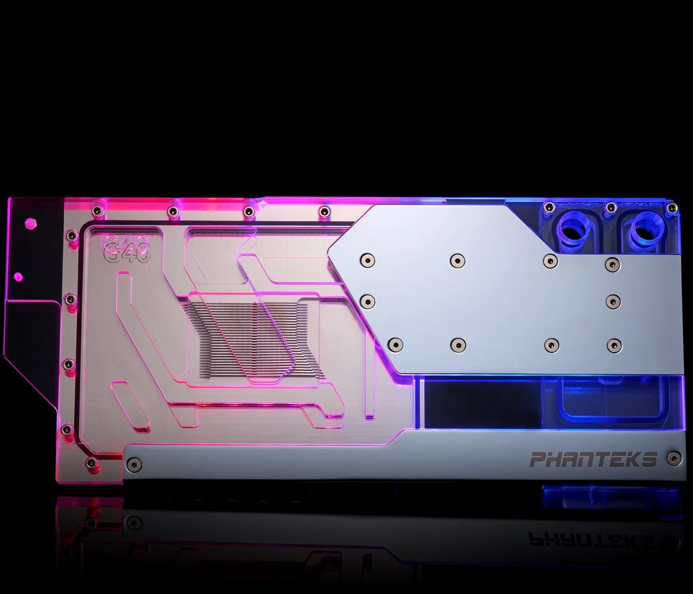 Phanteks PHANTEKS Glacier G40 RTX 4090 Waterblock su galine plokšte Gigabyte, D-RGB - chromas