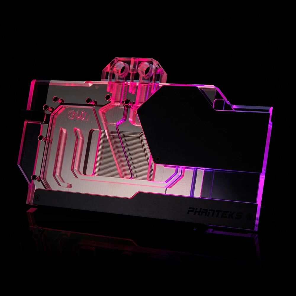 PHANTEKS Glacier G40 RTX 4090 vandens blokas su galine plokšte, skirtas MSI, D-RGB & juodas