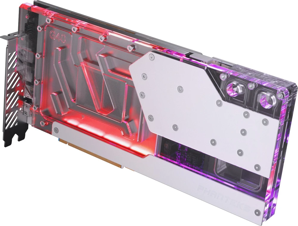 Phanteks PHANTEKS Glacier G40 RTX 4090 Waterblock su galine plokšte Gigabyte, D-RGB - chromas
