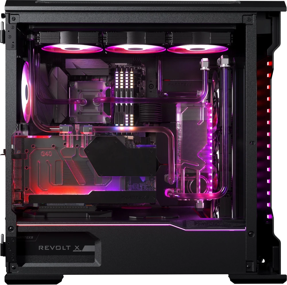 PHANTEKS Glacier G40 RTX 4090 vandens blokas su galine plokšte, skirtas MSI, D-RGB & juodas