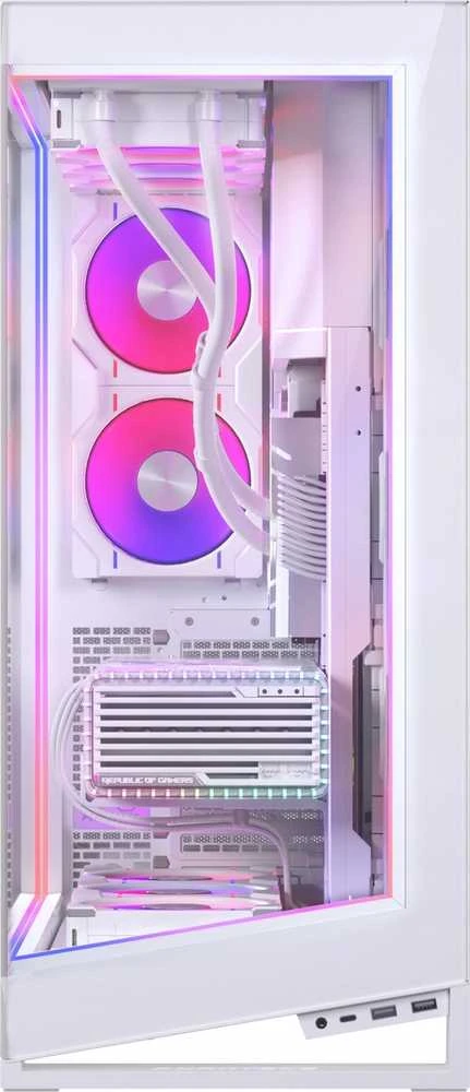 PHANTEKS NV7 Premium DRGB rinkinys + maitinimo šakotuvas, 3 išoriniam rėmui, 1 pagrindinės plokštės kabelio dangtelis – baltos spalvos