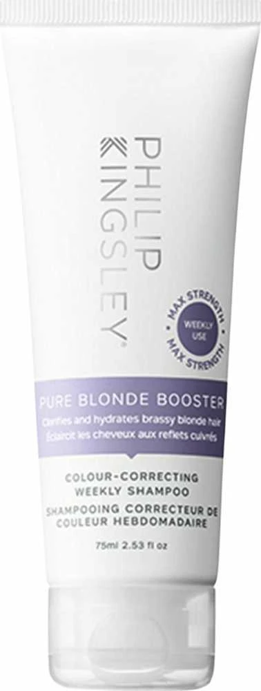 Philip Kingsley Pure Skirtas šviesiems plaukams Booster Hair Šampūnas Moisturizing & Gaivinantis, 75 ml