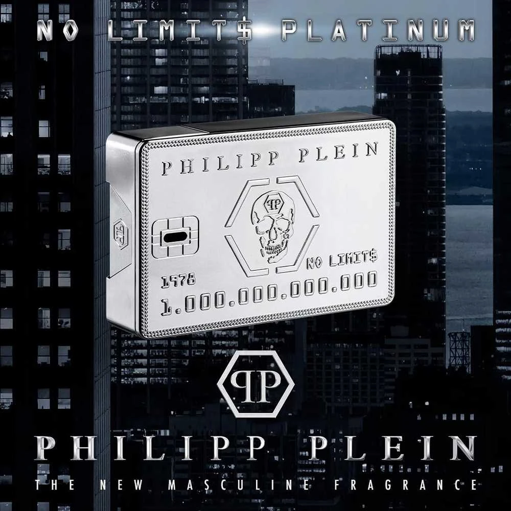 Philipp Plein No Limits Platinum EDP parfumuotas vanduo vyrams, 90 ml
