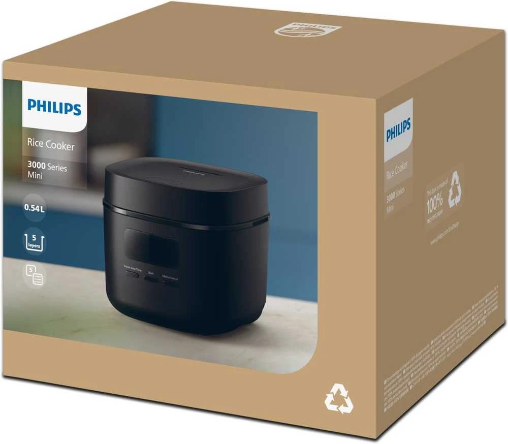 „Philips 3000“ serijos mini ryžių viryklė HD3080/80