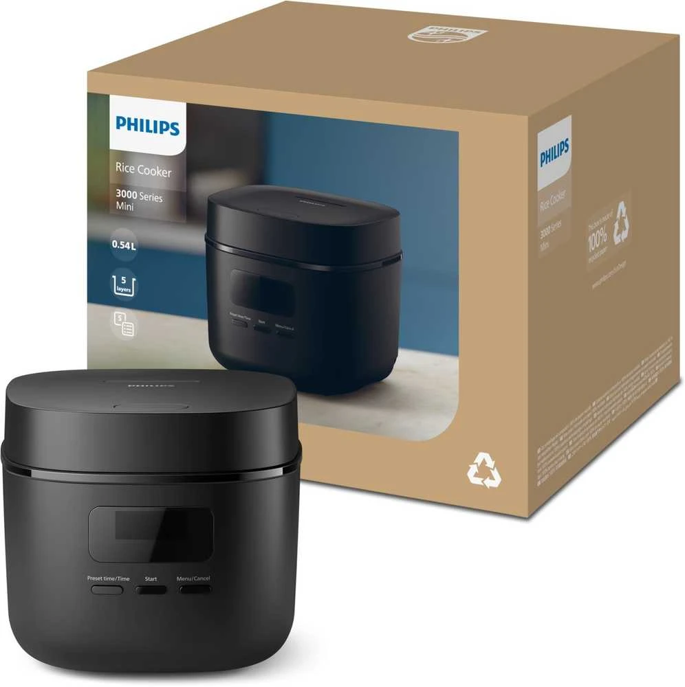 „Philips 3000“ serijos mini ryžių viryklė HD3080/80