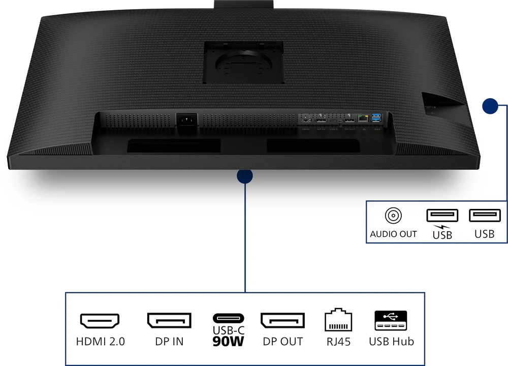 Monitorius „Philips 32B2U3601H/00“ – 100 Hz | QHD | IPS | 31,5 colio