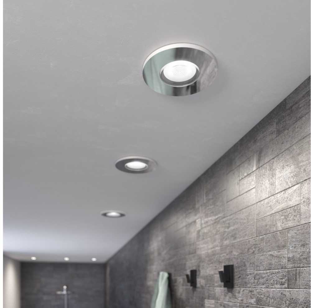 Philips Hue Baltas Amb. Adore Einbausp rund sidabrinis 3x350lm DS