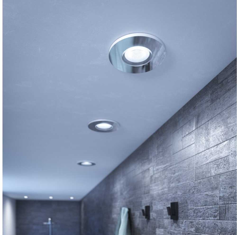 Philips Hue Baltas Amb. Adore Einbausp rund sidabrinis 3x350lm DS