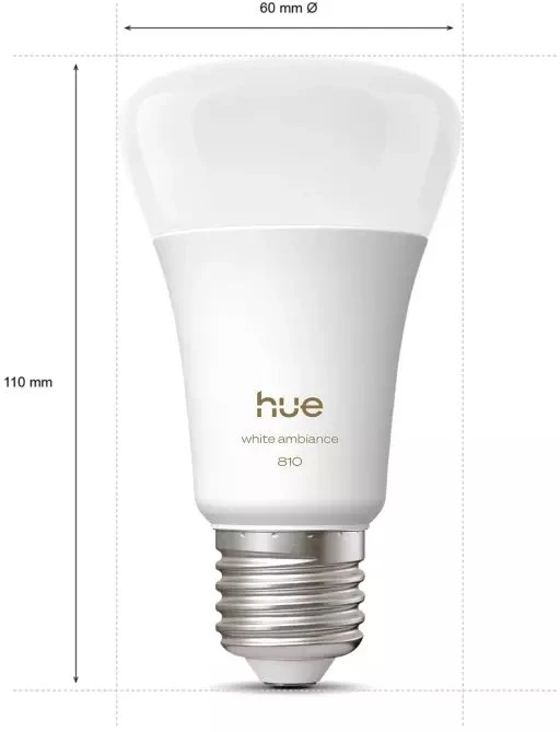 Philips Hue Inteligentna żarówka A60 E27 - 810 | 2 vnt.