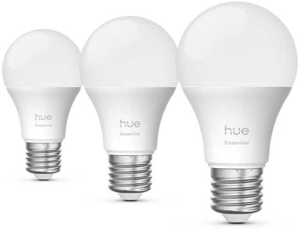 Philips Hue Essential A60 Inteligentna żarówka E27 8W - 3 vnt.
