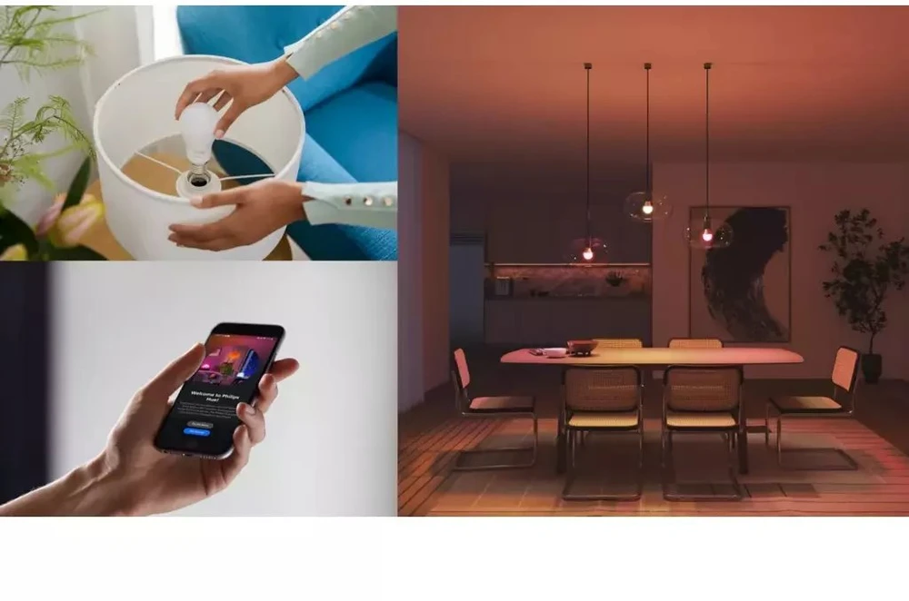 Philips Hue Essential A60 Inteligentna żarówka E27 8W - 3 vnt.