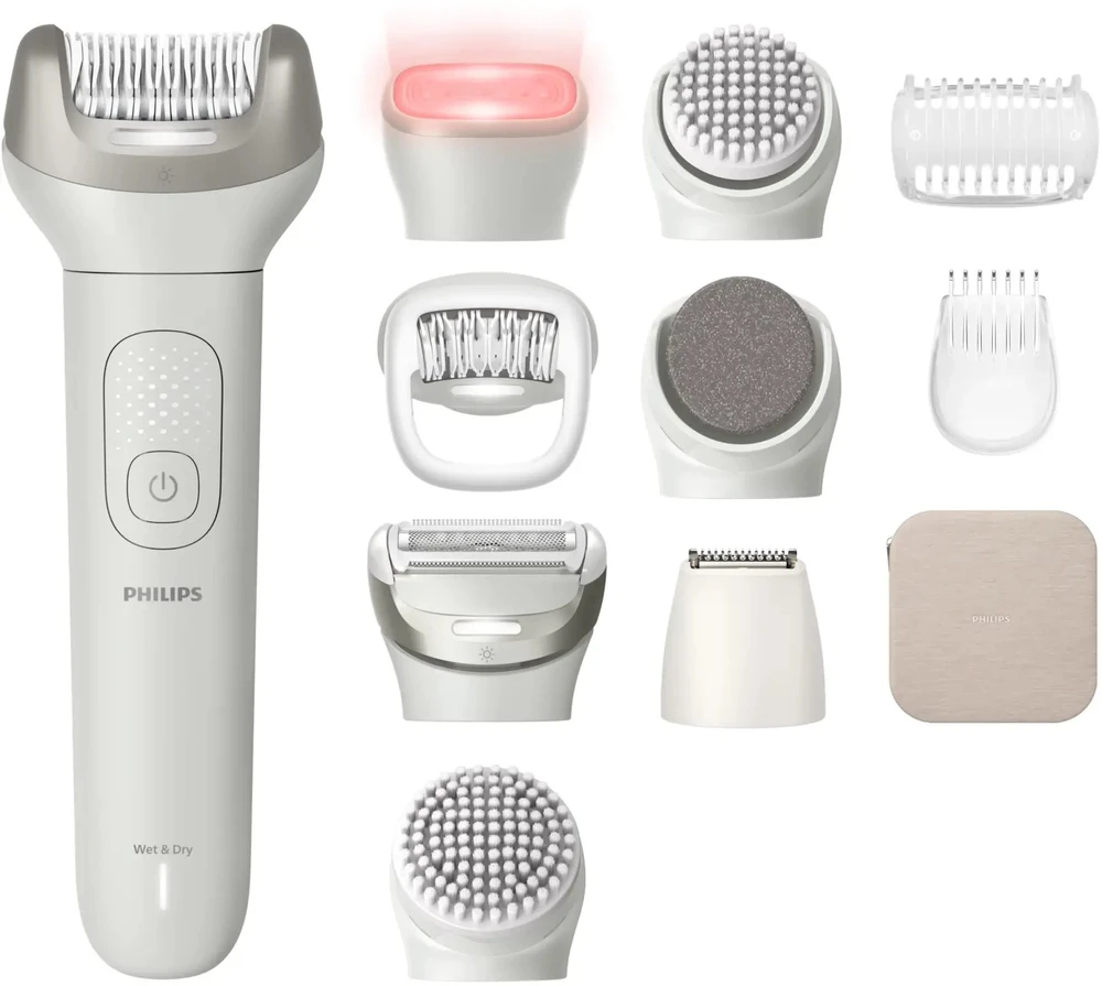 Epiliatorius Philips Beauty Set 9900 BRE750/00, su priedų rinkiniu