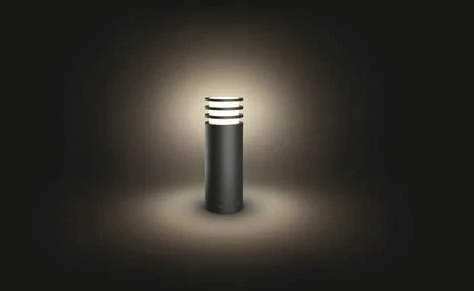 Philips Hue Baltos šviesos stulpinis lauko šviestuvas Lucca