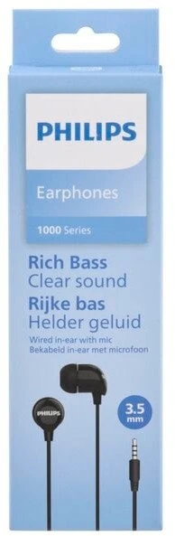 Ausinės Philips TAE1156BK/03, Juodos