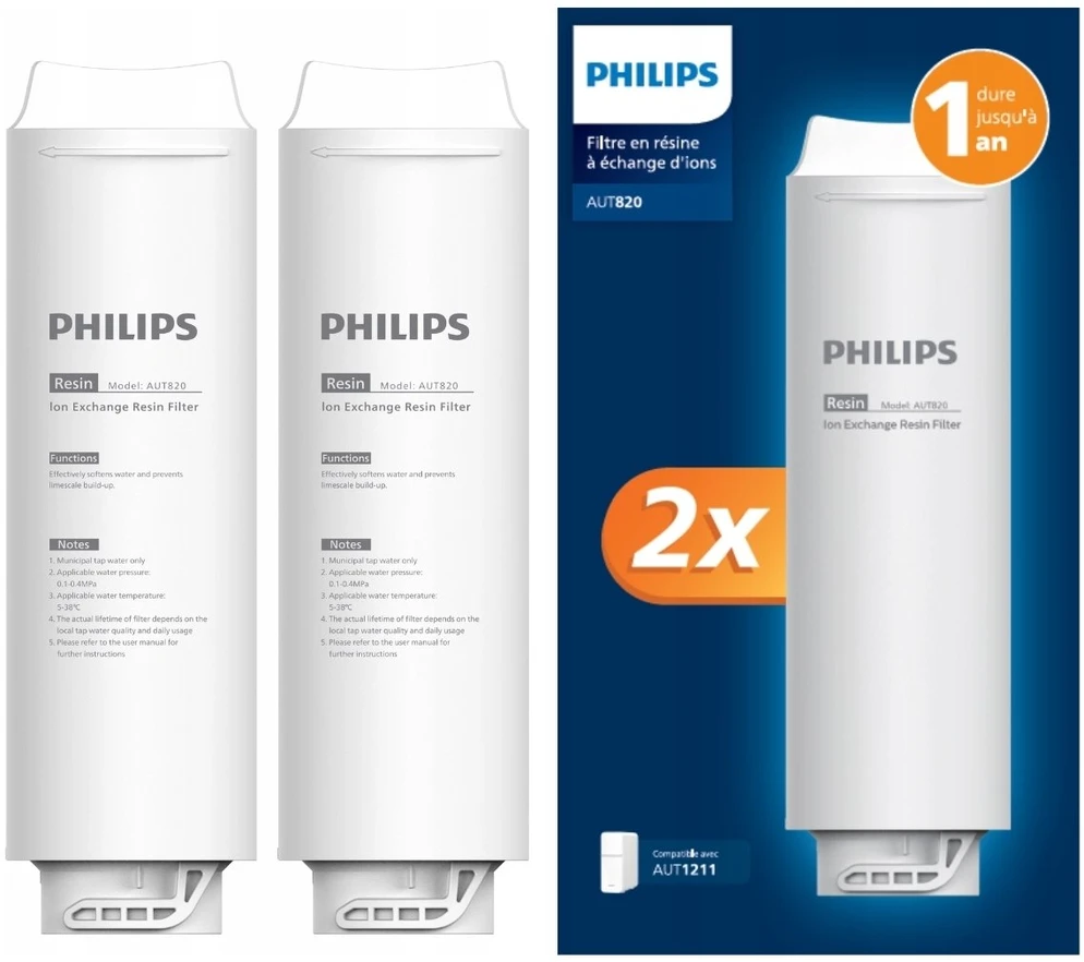 Philips Filtras wymienny Filtras żywiczny, 2 vnt. do AUT1211 (AUT820/10)