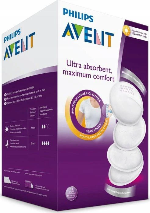 Avent krūtinės pagalvėlės 100vnt