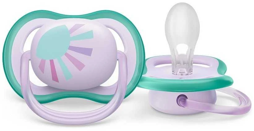 „Philips Avent Ultra Air Deco“ vaivorykštės spalvos čiulptukas berniukams 0-6M (1 vnt.) SCF086/03