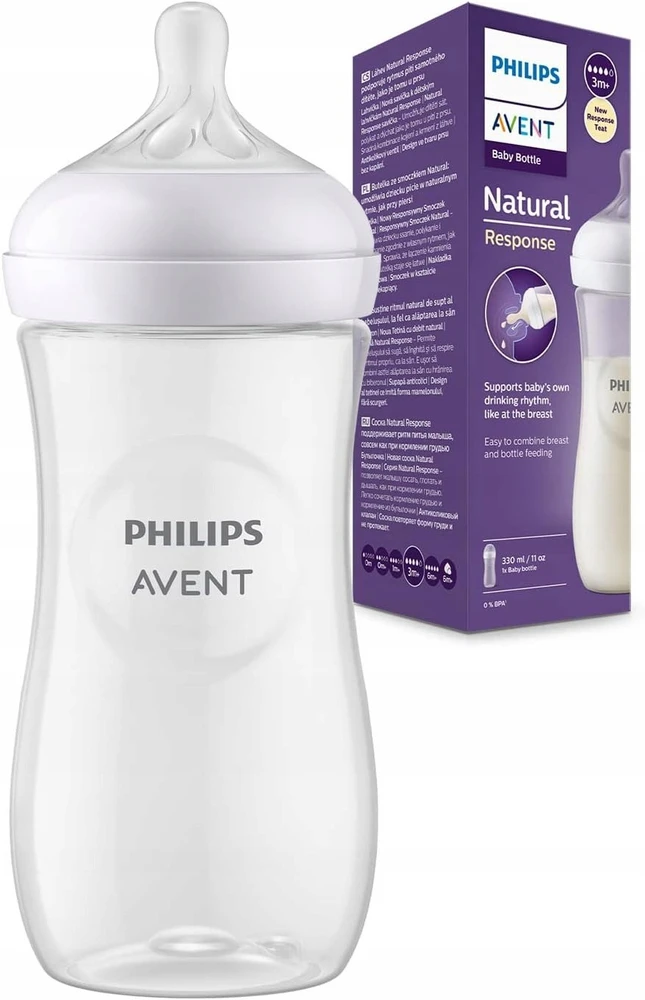 „Philips Avent“ buteliukas „Natural Response“ nuo 3 mėnesių, 330 ml