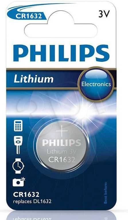 Philips CR1632 baterijos 1 vnt.