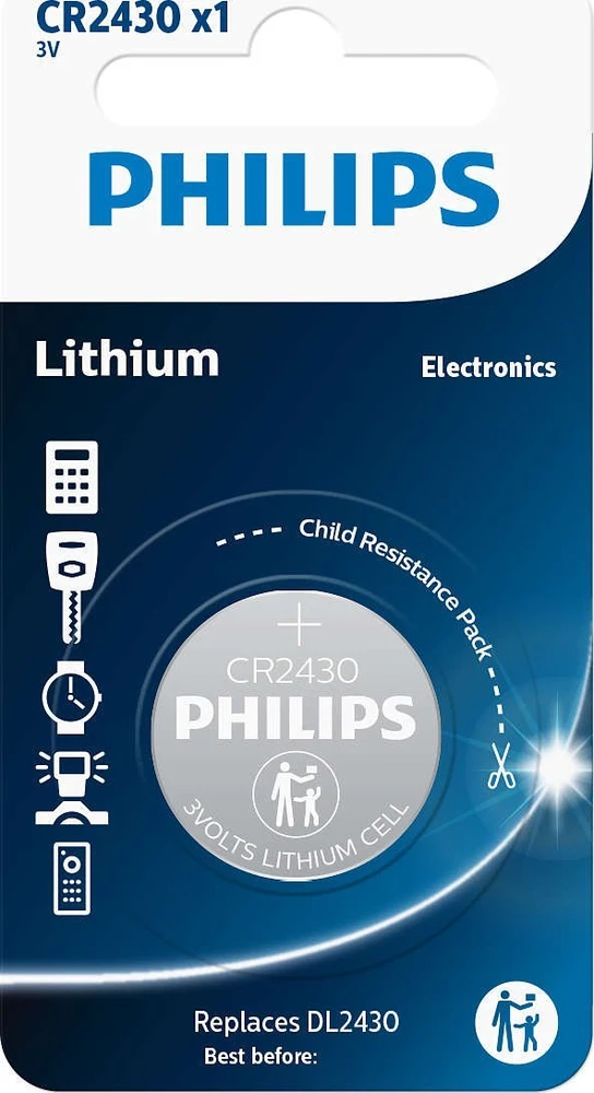 Philips CR2430/00B Mini Lithium / 1 vnt