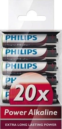 Baterija Philips Power Alkaline AAA 20 lizdinių plokštelių