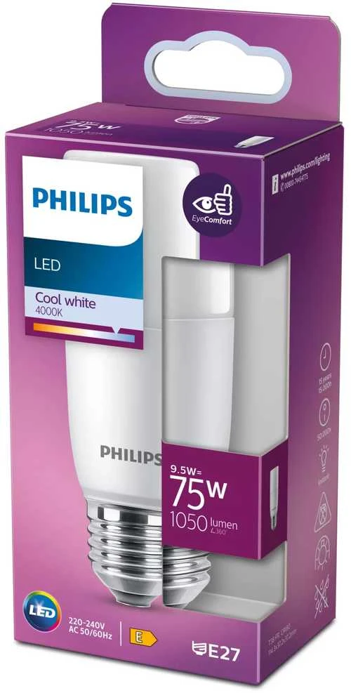 Philips LEMPUTĖ LED E27 T38 9.5W 4000K 1050LM