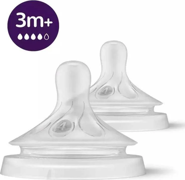 Philips AVENT Natural žindukai Nr. 4 3m+ rinkinys