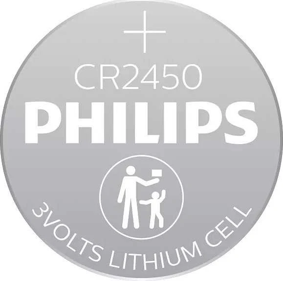 Philips Elementai 3V ličio CR2450, 1 vnt.