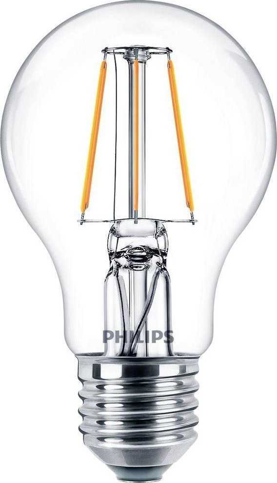 Philips Żarówka LED E27, 4.3W, 470lm, 2700K 2 vnt.