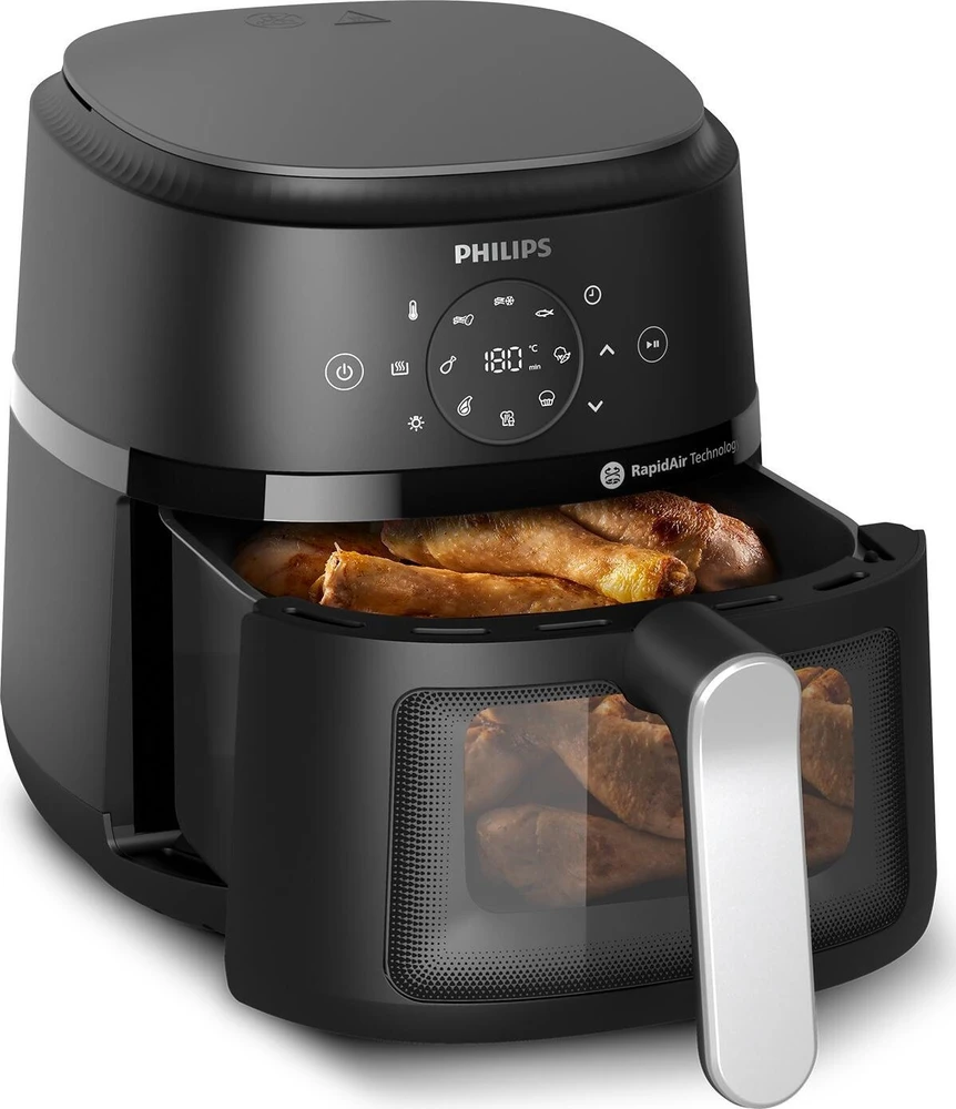Gruzdintuvė Air fryer Philips AirFryer 2000 Series 4.2 l (sidabrinis)