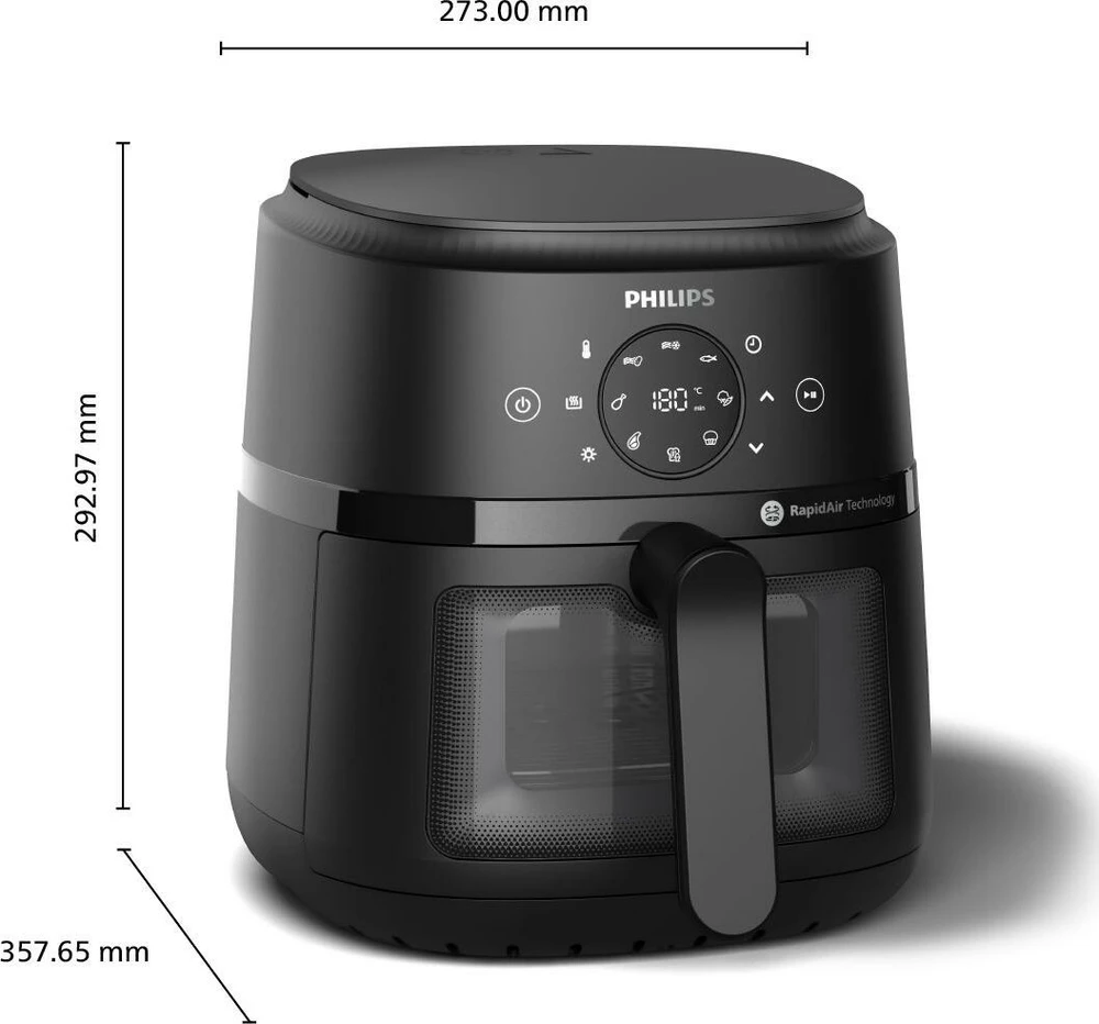 Gruzdintuvė Air fryer Philips AirFryer 2000 Series 4.2 l (sidabrinis)