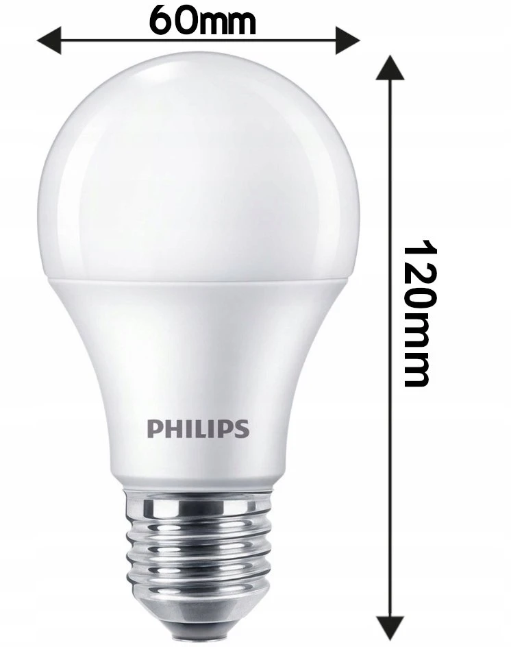 Philips Ecofit LED lemputė 13 W pakaitinė 100 W 1521 lm 2700 K LED lemputė ND 13–100 W A60 E27 827 1CT 2 metų garantija