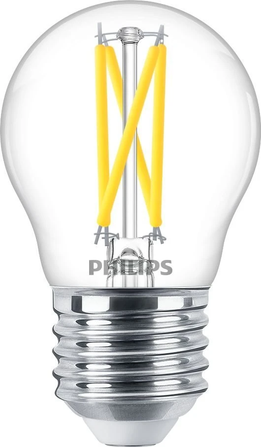 Philips Skaidri žvakė su kaitrinėmis siūlėmis 25 W P45 E27, 2,5 W, 25 W, E27, 340 lm, 15 000 h, šiltai švytinti