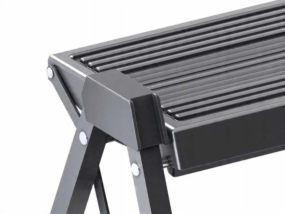 Hailo sulankstomas laiptelių suolas StepFix / plienas / 2 laipteliai / juodas