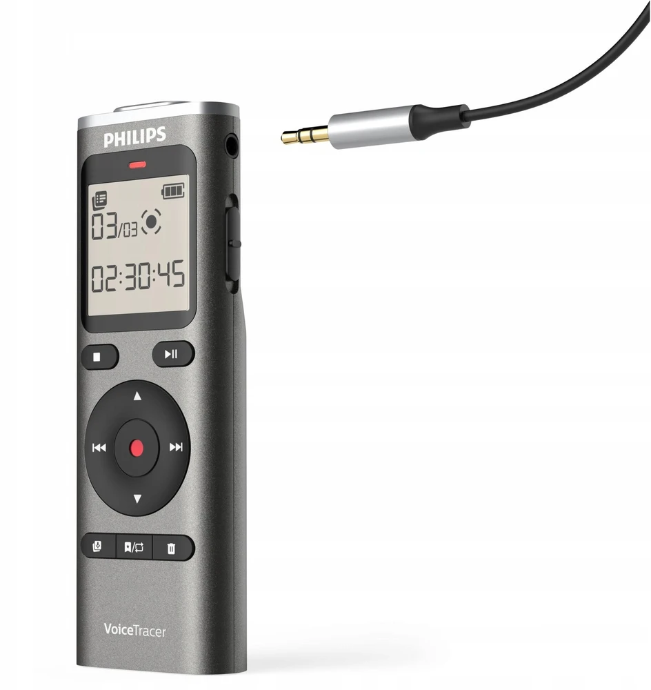 Diktofonas Philips DVT1170 8 GB atminties su USB-C + atminties kortelės lizdas