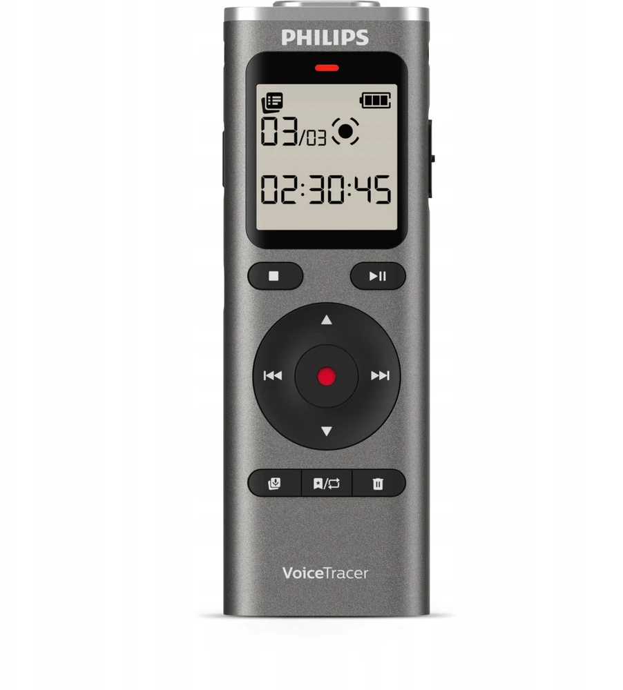 Diktofonas Philips DVT1170 8 GB atminties su USB-C + atminties kortelės lizdas