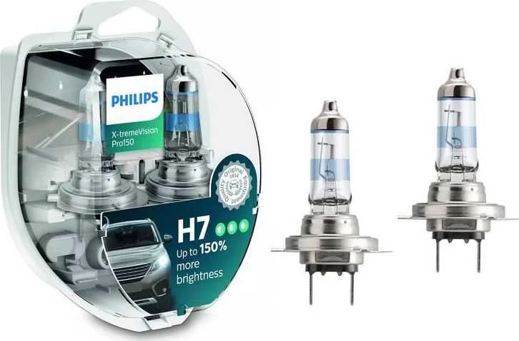 PHILIPS H7 12V 55W PX26d X-tremeVision Pro150 lemputės, 12972XVPS2