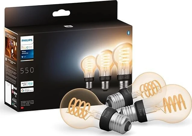 Philips Hue Baltas Ambiance E27 Filament 3erPack