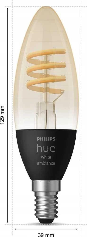 Philips Hue E14 WA 4,6W kaitinimo žvakė