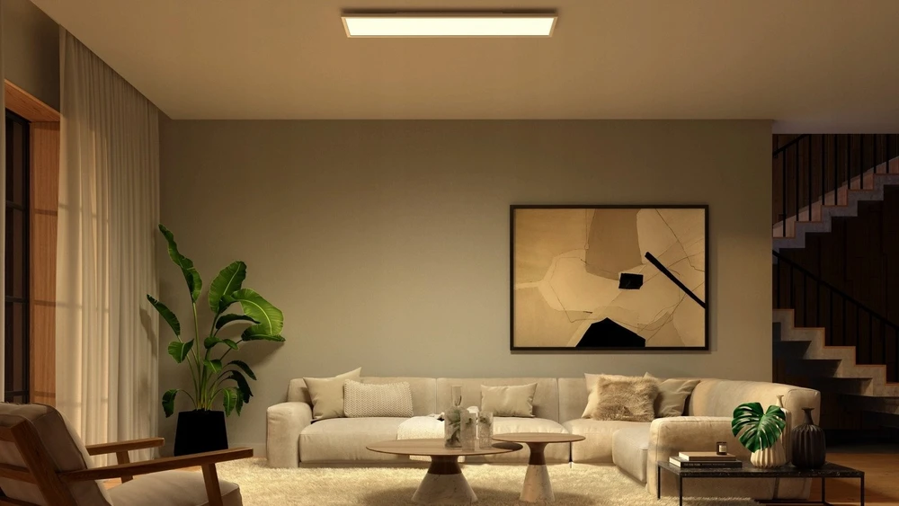 Lubinis šviestuvas „Philips Hue Surimu“ stačiakampis panelinis šviestuvas, 120 x 30 cm | 2000–6500 „Hue Baltas Color Ambiance“ | „Bluetooth“, „Zigbee“