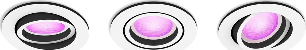 Philips Hue Baltas & Color Ambiance Centura lubų taškas įgilintas baltas • 3 vnt
