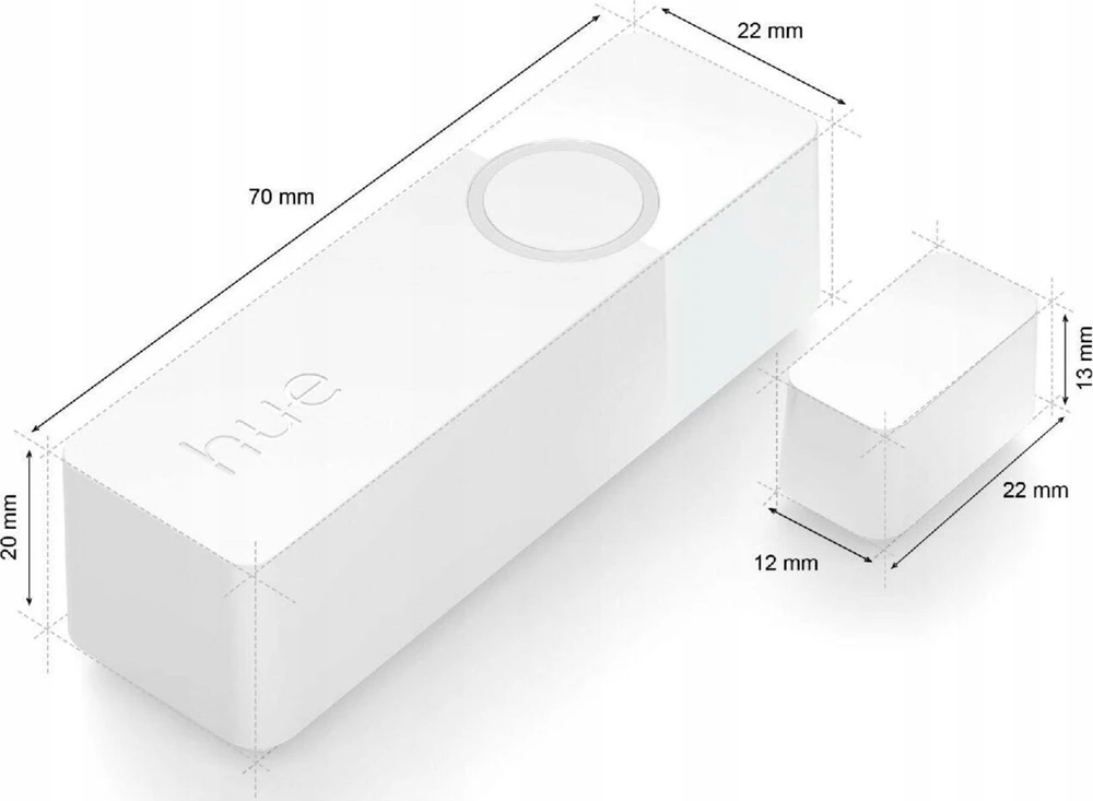 Philips Hue | Kontaktinis jutiklis, 2vnt pakuotė | Baltas
