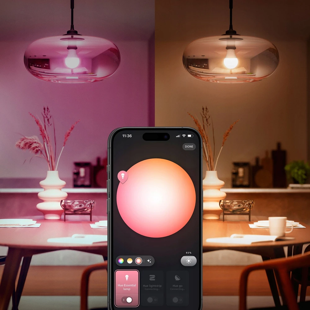 „Philips Hue E WCA 806 A60 E27“ 3 rinkiniai EU | E27 | 8 W | 16 milijonų spalvų, Baltos ir spalvotos šviesos