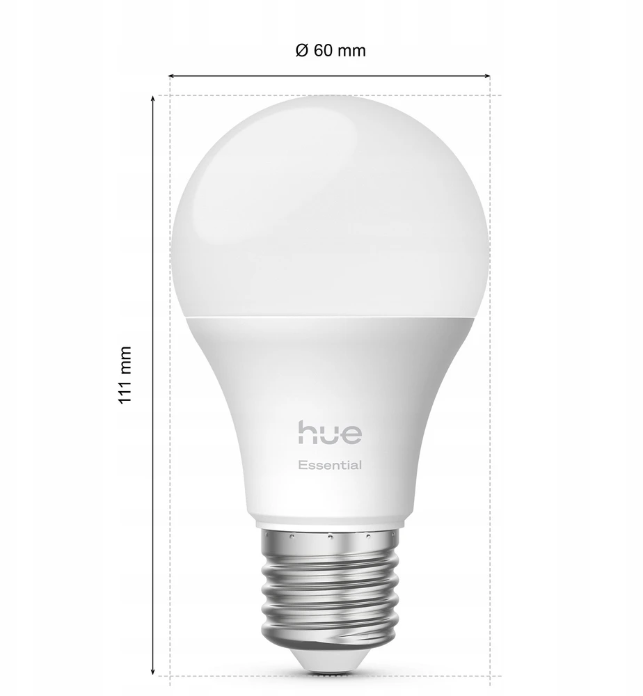 „Philips Hue E WCA 806 A60 E27“ 3 rinkiniai EU | E27 | 8 W | 16 milijonų spalvų, Baltos ir spalvotos šviesos