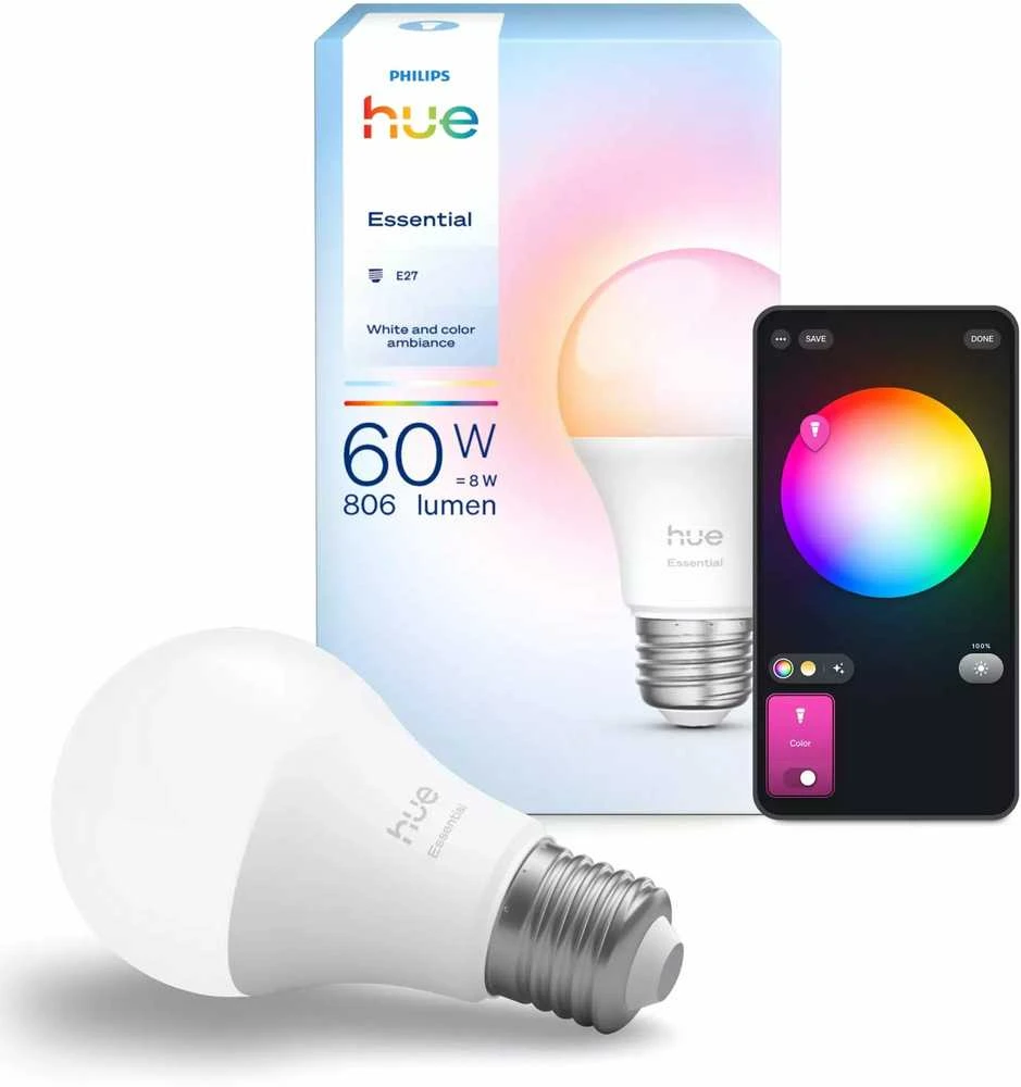 Philips Hue Essential A60 Inteligentna żarówka E27 8W